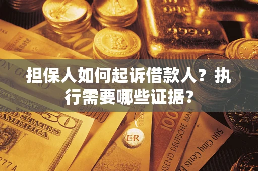 武汉担保人如何起诉借款人？执行需要哪些证据？