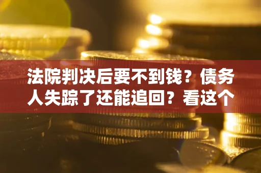 武汉法院判决后要不到钱？债务人失踪了还能追回？看这个方法！