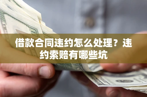 武汉借款合同违约怎么处理？违约索赔有哪些坑