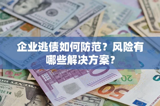 武汉企业逃债如何防范？风险有哪些解决方案？