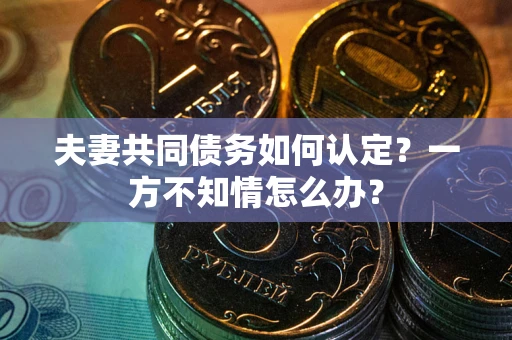 武汉夫妻共同债务如何认定？一方不知情怎么办？