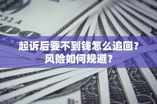 武汉起诉后要不到钱怎么追回？风险如何规避？