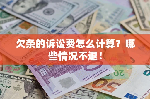 武汉欠条的诉讼费怎么计算?哪些情况不退! 武汉欠条的诉讼费怎么计算?哪些情况不退!