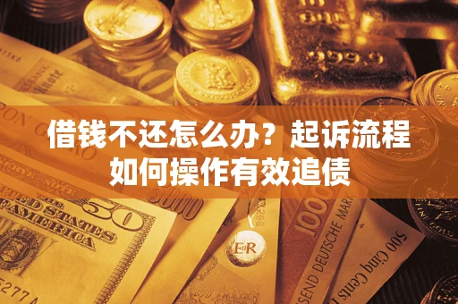 武汉借钱不还怎么办？起诉流程如何操作有效追债