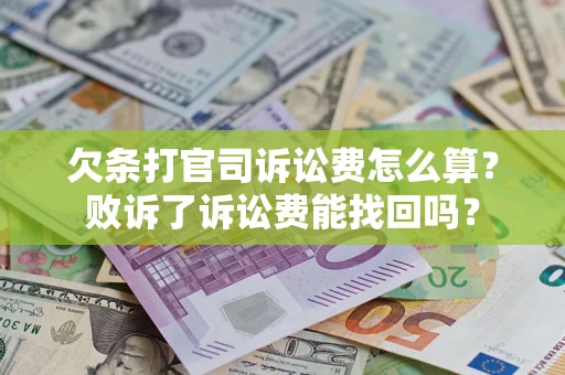 武汉欠条打官司诉讼费怎么算？败诉了诉讼费能找回吗？