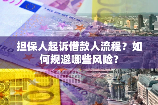 武汉担保人起诉借款人流程？如何规避哪些风险？