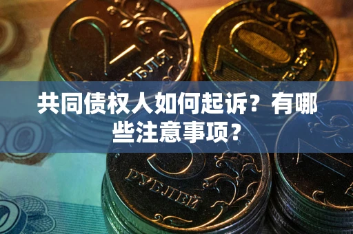 武汉共同债权人如何起诉？有哪些注意事项？