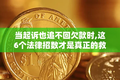 武汉当起诉也追不回欠款时,这6个法律招数才是真正的救命稻草