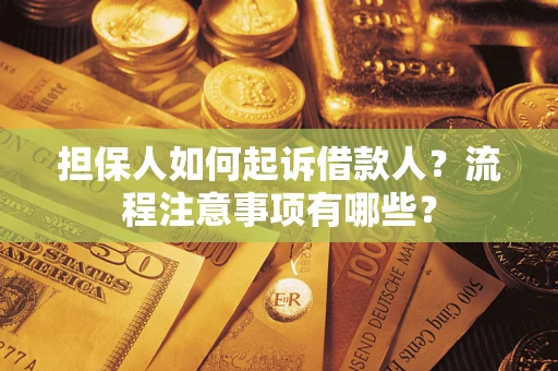 武汉担保人如何起诉借款人？流程注意事项有哪些？